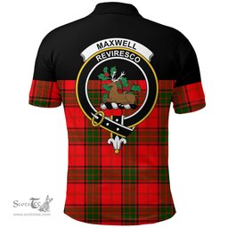 Scottish Maxwell Modern Clan Tartan Polo Shirt - Golf Special Style Scottish Plaid Tartan Plaid