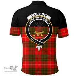 Scottish Cameron Modern Clan Tartan Polo Shirt - Golf Special Style Scottish Plaid Tartan Plaid