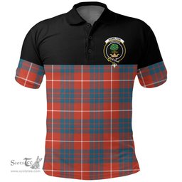Scottish Hamilton Ancient Clan Tartan Polo Shirt - Golf Special Style Scottish Plaid Tartan Plaid