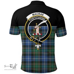 Scottish MacRae Hunting Ancient Clan Tartan Polo Shirt - Golf Special Style Scottish Plaid Tartan Plaid
