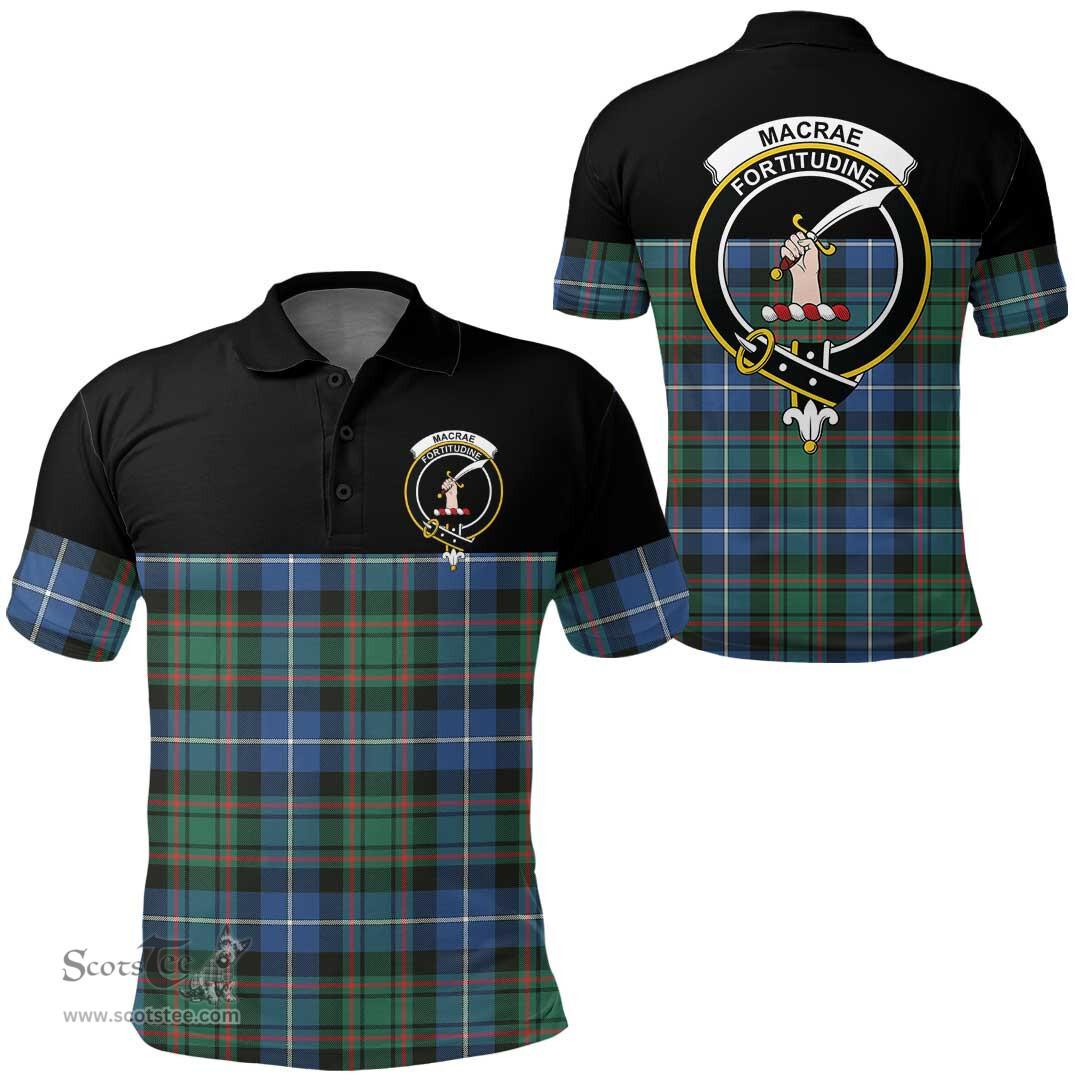 Scottish MacRae Hunting Ancient Clan Tartan Polo Shirt - Golf Special Style Scottish Plaid Tartan Plaid