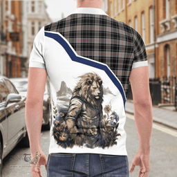 Scottish Moffat Clan Badge Tartan Warrior Lion Polo Shirt - Tartan Plaid Polo Shirt Scottish Plaid Tartan Plaid - ScotsTee - scotstee.com