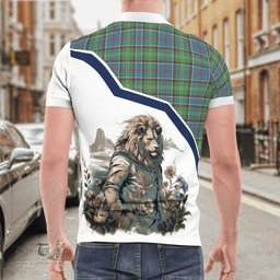 Scottish Whitelaw Clan Badge Tartan Warrior Lion Polo Shirt - Tartan Plaid Polo Shirt Scottish Plaid Tartan Plaid - ScotsTee - scotstee.com