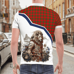 Scottish Maxwell Clan Badge Tartan Warrior Lion Polo Shirt - Tartan Plaid Polo Shirt Scottish Plaid Tartan Plaid - ScotsTee - scotstee.com