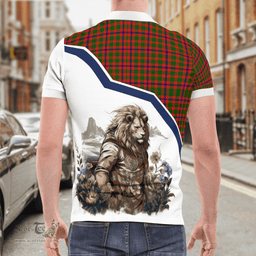 Scottish Skene Clan Badge Tartan Warrior Lion Polo Shirt - Tartan Plaid Polo Shirt Scottish Plaid Tartan Plaid - ScotsTee - scotstee.com