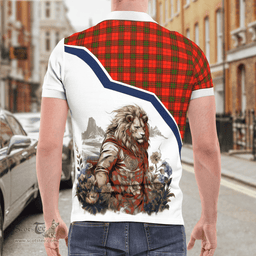 Scottish Maxtone Clan Badge Tartan Warrior Lion Polo Shirt - Tartan Plaid Polo Shirt Scottish Plaid Tartan Plaid - ScotsTee - scotstee.com
