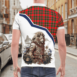 Scottish Spens Clan Badge Tartan Warrior Lion Polo Shirt - Tartan Plaid Polo Shirt Scottish Plaid Tartan Plaid - ScotsTee - scotstee.com