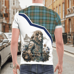 Scottish Paisley Clan Badge Tartan Warrior Lion Polo Shirt - Tartan Plaid Polo Shirt Scottish Plaid Tartan Plaid - ScotsTee - scotstee.com