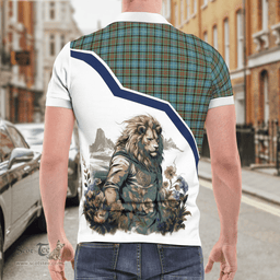 Scottish Walkinshaw Clan Badge Tartan Warrior Lion Polo Shirt - Tartan Plaid Polo Shirt Scottish Plaid Tartan Plaid - ScotsTee - scotstee.com