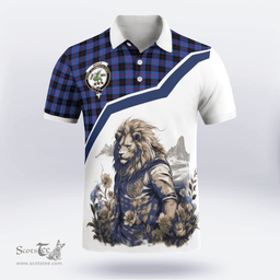 Scottish Maule Clan Badge Tartan Warrior Lion Polo Shirt - Tartan Plaid Polo Shirt Scottish Plaid Tartan Plaid - ScotsTee - scotstee.com