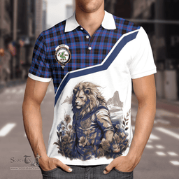 Scottish Maule Clan Badge Tartan Warrior Lion Polo Shirt - Tartan Plaid Polo Shirt Scottish Plaid Tartan Plaid - ScotsTee - scotstee.com