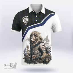 Scottish Spalding Clan Badge Tartan Warrior Lion Polo Shirt - Tartan Plaid Polo Shirt Scottish Plaid Tartan Plaid - ScotsTee - scotstee.com