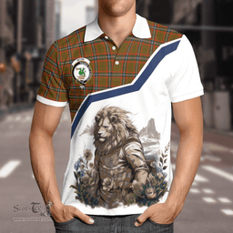 Scottish Seton Clan Badge Tartan Warrior Lion Polo Shirt - Tartan Plaid Polo Shirt Scottish Plaid Tartan Plaid - ScotsTee - scotstee.com