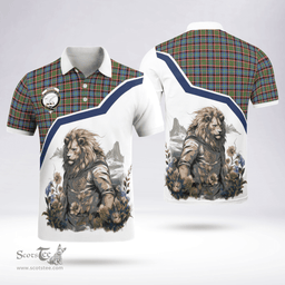 Scottish Norvel Clan Badge Tartan Warrior Lion Polo Shirt - Tartan Plaid Polo Shirt Scottish Plaid Tartan Plaid - ScotsTee - scotstee.com