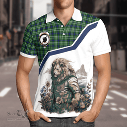 Scottish Tweedie Clan Badge Tartan Warrior Lion Polo Shirt - Tartan Plaid Polo Shirt Scottish Plaid Tartan Plaid - ScotsTee - scotstee.com