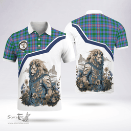 Scottish Ralston Clan Badge Tartan Warrior Lion Polo Shirt - Tartan Plaid Polo Shirt Scottish Plaid Tartan Plaid - ScotsTee - scotstee.com