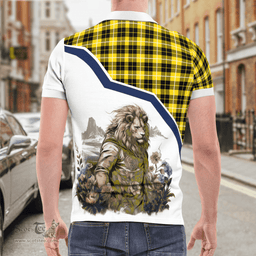 Scottish Barclay Clan Badge Tartan Warrior Lion Polo Shirt - Tartan Plaid Polo Shirt Scottish Plaid Tartan Plaid - ScotsTee - scotstee.com