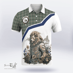 Scottish Craig Clan Badge Tartan Warrior Lion Polo Shirt - Tartan Plaid Polo Shirt Scottish Plaid Tartan Plaid - ScotsTee - scotstee.com