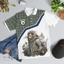 Scottish Craig Clan Badge Tartan Warrior Lion Polo Shirt - Tartan Plaid Polo Shirt Scottish Plaid Tartan Plaid - ScotsTee - scotstee.com