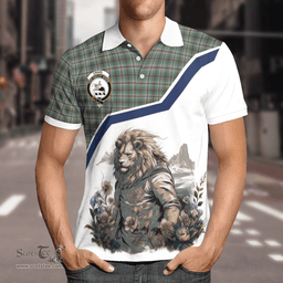 Scottish Craig Clan Badge Tartan Warrior Lion Polo Shirt - Tartan Plaid Polo Shirt Scottish Plaid Tartan Plaid - ScotsTee - scotstee.com