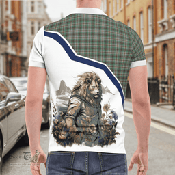 Scottish Craig Clan Badge Tartan Warrior Lion Polo Shirt - Tartan Plaid Polo Shirt Scottish Plaid Tartan Plaid - ScotsTee - scotstee.com