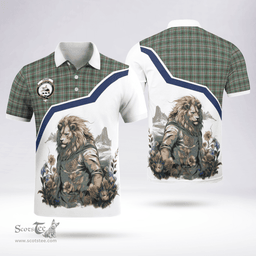 Scottish Craig Clan Badge Tartan Warrior Lion Polo Shirt - Tartan Plaid Polo Shirt Scottish Plaid Tartan Plaid - ScotsTee - scotstee.com