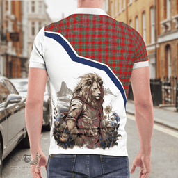 Scottish Macbain Clan Badge Tartan Warrior Lion Polo Shirt - Tartan Plaid Polo Shirt Scottish Plaid Tartan Plaid - ScotsTee - scotstee.com