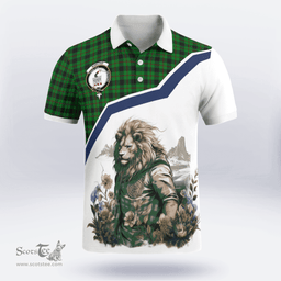 Scottish Kincaid Clan Badge Tartan Warrior Lion Polo Shirt - Tartan Plaid Polo Shirt Scottish Plaid Tartan Plaid - ScotsTee - scotstee.com