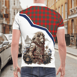 Scottish Cumming Clan Badge Tartan Warrior Lion Polo Shirt - Tartan Plaid Polo Shirt Scottish Plaid Tartan Plaid - ScotsTee - scotstee.com