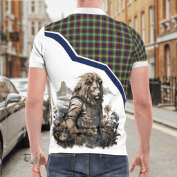 Scottish Clephan Clan Badge Tartan Warrior Lion Polo Shirt - Tartan Plaid Polo Shirt Scottish Plaid Tartan Plaid - ScotsTee - scotstee.com