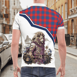 Scottish Galloway Clan Badge Tartan Warrior Lion Polo Shirt - Tartan Plaid Polo Shirt Scottish Plaid Tartan Plaid - ScotsTee - scotstee.com