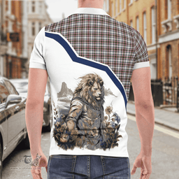 Scottish Borthwick Clan Badge Tartan Warrior Lion Polo Shirt - Tartan Plaid Polo Shirt Scottish Plaid Tartan Plaid - ScotsTee - scotstee.com