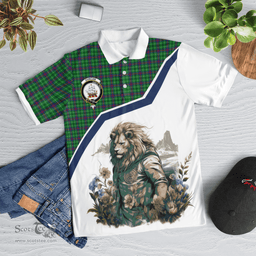 Scottish Duncan Clan Badge Tartan Warrior Lion Polo Shirt - Tartan Plaid Polo Shirt Scottish Plaid Tartan Plaid - ScotsTee - scotstee.com