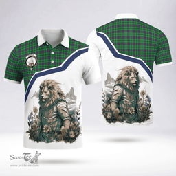 Scottish Duncan Clan Badge Tartan Warrior Lion Polo Shirt - Tartan Plaid Polo Shirt Scottish Plaid Tartan Plaid - ScotsTee - scotstee.com