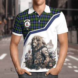 Scottish Macneil Of Barra Clan Badge Tartan Warrior Lion Polo Shirt - Tartan Plaid Polo Shirt Scottish Plaid Tartan Plaid - ScotsTee - scotstee.com