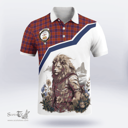 Scottish Cameron Clan Badge Tartan Warrior Lion Polo Shirt - Tartan Plaid Polo Shirt Scottish Plaid Tartan Plaid - ScotsTee - scotstee.com