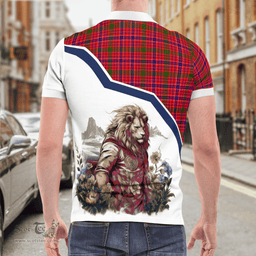 Scottish Macrae Clan Badge Tartan Warrior Lion Polo Shirt - Tartan Plaid Polo Shirt Scottish Plaid Tartan Plaid - ScotsTee - scotstee.com