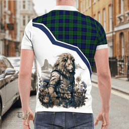 Scottish Maccallum Clan Badge Tartan Warrior Lion Polo Shirt - Tartan Plaid Polo Shirt Scottish Plaid Tartan Plaid - ScotsTee - scotstee.com