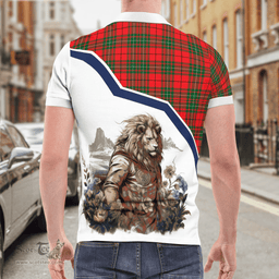 Scottish Macauley Clan Badge Tartan Warrior Lion Polo Shirt - Tartan Plaid Polo Shirt Scottish Plaid Tartan Plaid - ScotsTee - scotstee.com