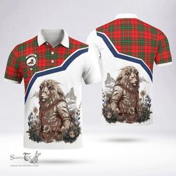 Scottish Macauley Clan Badge Tartan Warrior Lion Polo Shirt - Tartan Plaid Polo Shirt Scottish Plaid Tartan Plaid - ScotsTee - scotstee.com