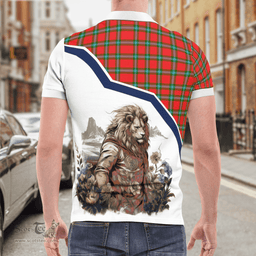 Scottish Maclaine Of Lochbuie Clan Badge Tartan Warrior Lion Polo Shirt - Tartan Plaid Polo Shirt Scottish Plaid Tartan Plaid - ScotsTee - scotstee.com