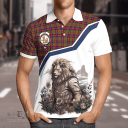 Scottish Gow Clan Badge Tartan Warrior Lion Polo Shirt - Tartan Plaid Polo Shirt Scottish Plaid Tartan Plaid - ScotsTee - scotstee.com