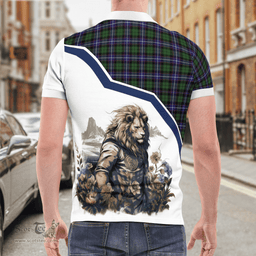 Scottish Galbraith Clan Badge Tartan Warrior Lion Polo Shirt - Tartan Plaid Polo Shirt Scottish Plaid Tartan Plaid - ScotsTee - scotstee.com