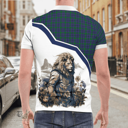 Scottish Hope Clan Badge Tartan Warrior Lion Polo Shirt - Tartan Plaid Polo Shirt Scottish Plaid Tartan Plaid - ScotsTee - scotstee.com