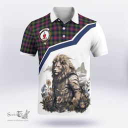 Scottish Logan Clan Badge Tartan Warrior Lion Polo Shirt - Tartan Plaid Polo Shirt Scottish Plaid Tartan Plaid - ScotsTee - scotstee.com