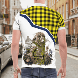 Scottish Macleod Of Lewis Clan Badge Tartan Warrior Lion Polo Shirt - Tartan Plaid Polo Shirt Scottish Plaid Tartan Plaid - ScotsTee - scotstee.com