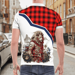 Scottish Maciver Clan Badge Tartan Warrior Lion Polo Shirt - Tartan Plaid Polo Shirt Scottish Plaid Tartan Plaid - ScotsTee - scotstee.com