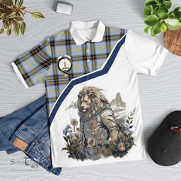Scottish Bell Clan Badge Tartan Warrior Lion Polo Shirt - Tartan Plaid Polo Shirt Scottish Plaid Tartan Plaid - ScotsTee - scotstee.com