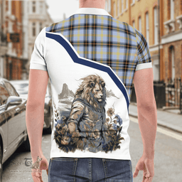 Scottish Bell Clan Badge Tartan Warrior Lion Polo Shirt - Tartan Plaid Polo Shirt Scottish Plaid Tartan Plaid - ScotsTee - scotstee.com
