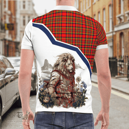 Scottish Hepburn Clan Badge Tartan Warrior Lion Polo Shirt - Tartan Plaid Polo Shirt Scottish Plaid Tartan Plaid - ScotsTee - scotstee.com